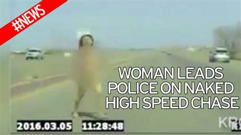 Naked Woman High On Drink And Drugs Runs Across Road After Crashing