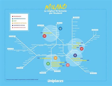 Mappa Delle 10 Fermate Della Metro Di Milano Dove Prendere Casa