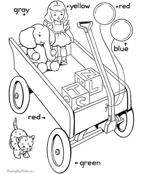 learning colors coloring pages coloring home