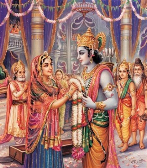 The Marriage Of Rama And Sita Ram Sita Image Lord Krishna Images