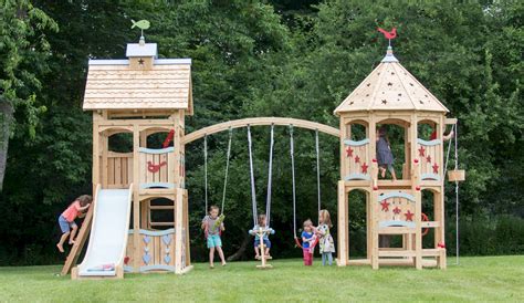 Serendipity 357 Wooden Swing Set And Outdoor Playset Cedarworks Playsets