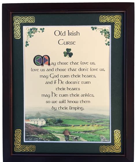Old Irish Curse May Those That Love Us Love Us Personalized Blessing