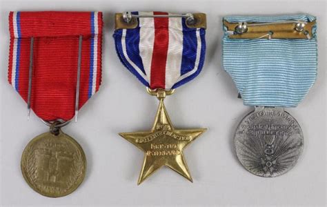 Us Wwi Silver Star Medal Grouping