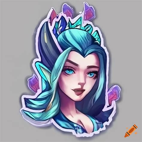 Illustration Sticker Of Janna From League Of Legends