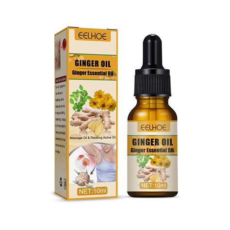 Eelhoe Ginger Lymph Massage Essential Oil Lymphatic Drainage Therapy