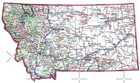 Highway 2 Montana Map