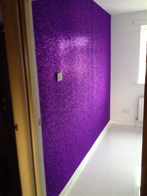Glitter Purple Wallpaper For Bedroom Pic Flamingo