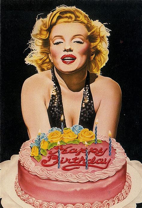 Marilyn Monroe Happy Birthday Cartoon