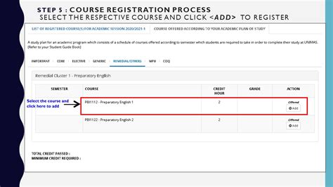 Student ecourse registration date : International