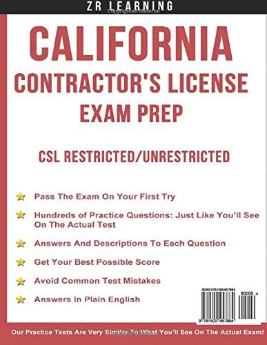 California Contractors License Exam Prep Pricepulse