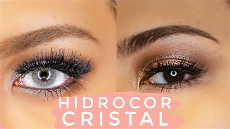 Solotica Hidrocor Cristal Contacts On Dark Brown Asian Eyes