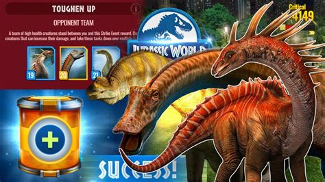 3 Steps Toughen Up Epic Strike Diplodocus Amargasaurus Argentinosaurus【jurassic World Alive