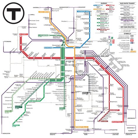Boston Unveils New Map Of The T Subway System