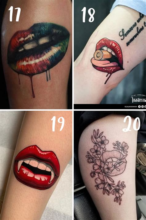 73 Flirty Lips Tattoo Designs TattooGlee Lips Tattoo Ideas Kisses