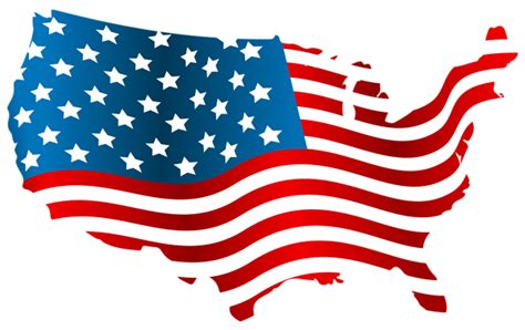 Usa Flag Map Png 4