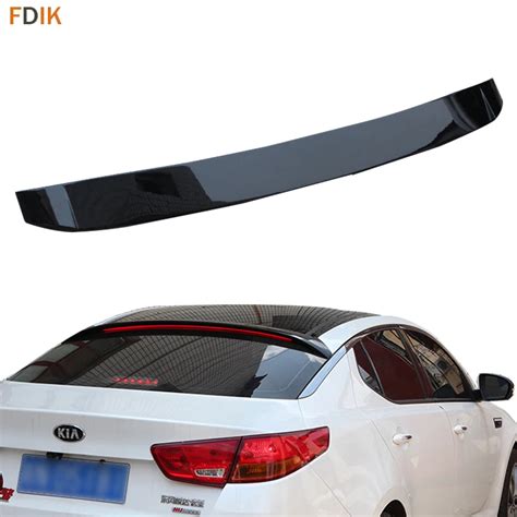 Glossy Black Wide Premium Illumination Led Rear Roof Spoiler Wing For