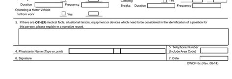Form Owcp 5c ≡ Fill Out Printable Pdf Forms Online