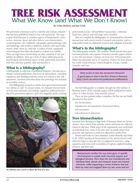 Pdf Tree Risk Assessment What We Know And What We Dont Know