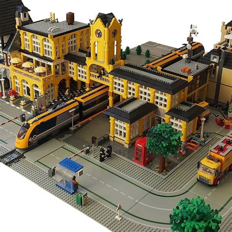 ~ Lego Mocs City ~ Train Station By Ryanjamestaggart Lego