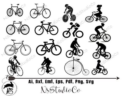 Bicycle Svg Bike Svg Bicycle Silhouette Svg Cycling Svg Sport Svg