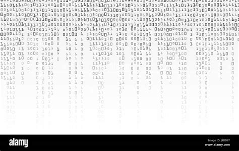 Binary Code Background Vector Black And White Background With Digits
