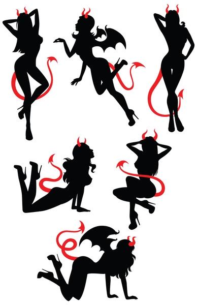 Black Silhouette Sexy Devil Royalty Free Images Stock Photos Pictures Shutterstock