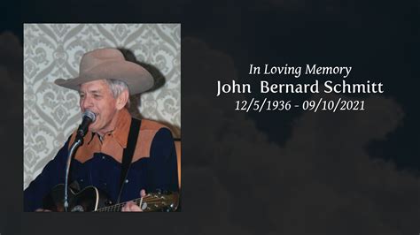 John Bernard Schmitt Tribute Video