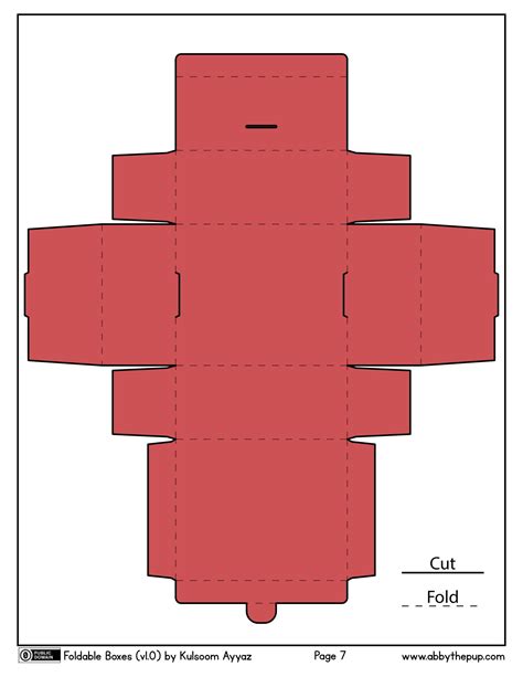 Foldable Box Free Printable Papercraft Templates