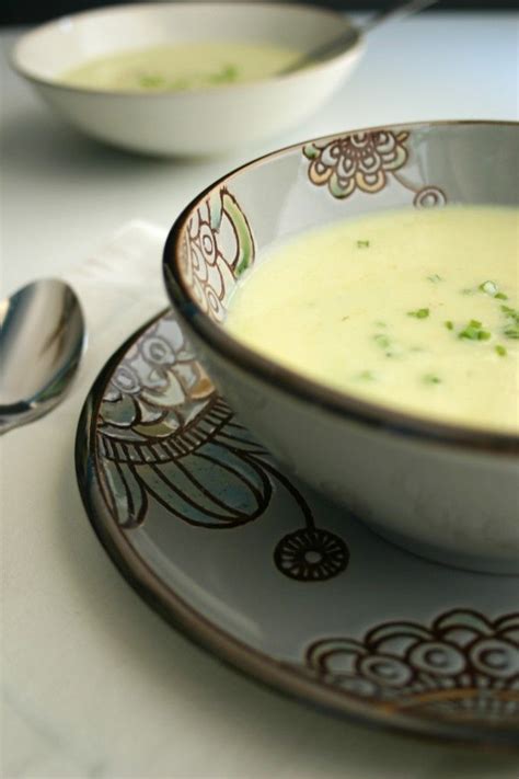 vichyssoise sub veg broth bowl of soup soup and salad potato leek soup gluten free chicken