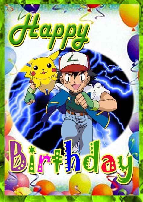 Pokemon Birthday Card Print Free Pokemon Birthday Free Printable