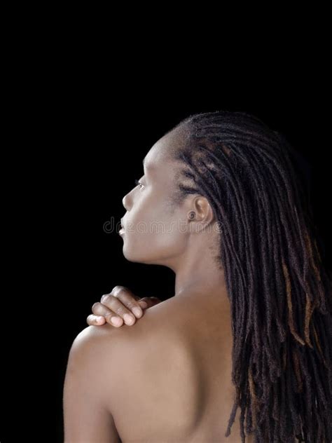 Profile Portrait Of Bare Back Black Woman Royalty Free Stock Image Image