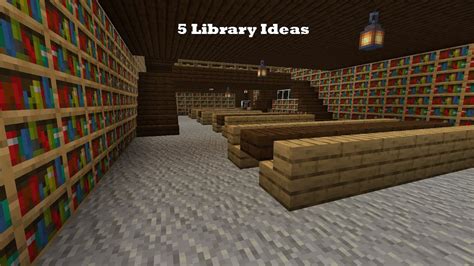 5 Ideas For Libraries In Minecraft Youtube