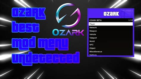 Ozark Mod Menu Showcase Gta 5 Online Best Mod Menu Youtube