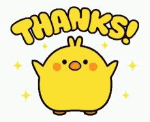 Animated thank you gif with text and a cute animal. Cute Thank You GIFs | Tenor