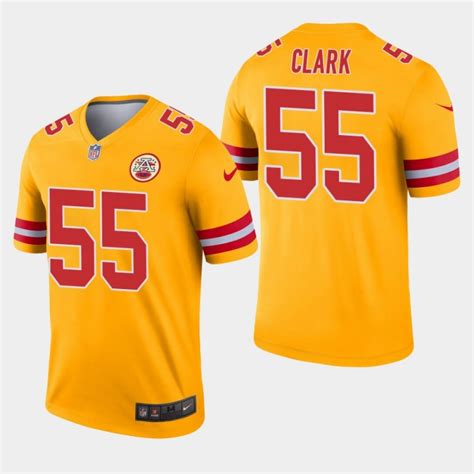 Mit spielernummer bedruckte trikots sind von rückgabe/umtausch ausgeschlossen. Männer Kansas City Chiefs und 55 Frank Clark Inverted ...