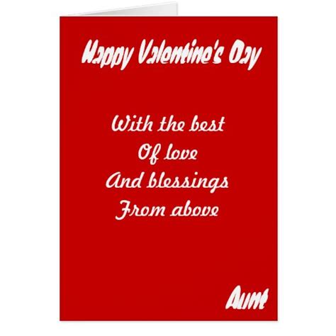 Aunt Valentines Day Greeting Cards Zazzle