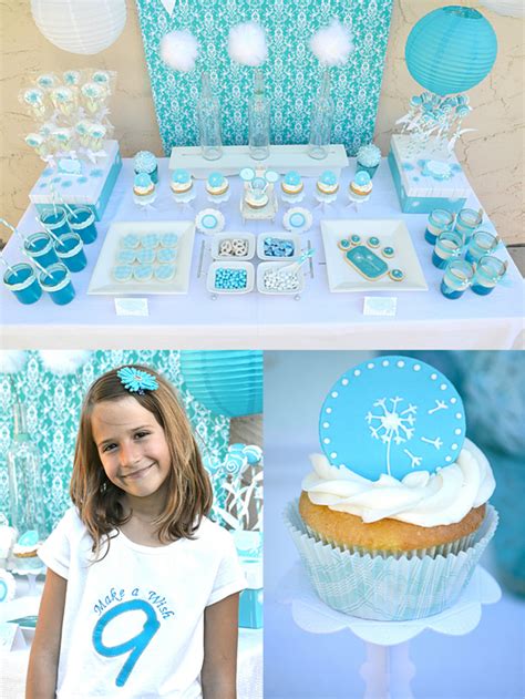 A Dandelion Inspired Make A Wish 9th Birthday Party Party Ideas