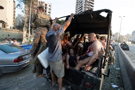 Photos And Videos Terror Death Devastation In Lebanon Explosion
