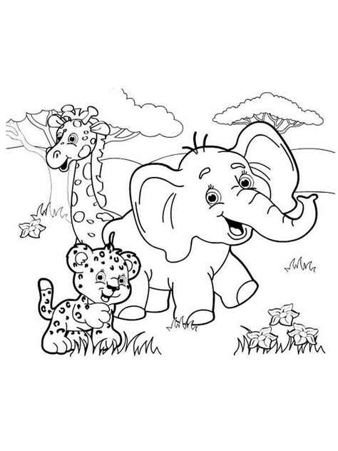 African Animals Coloring Pages