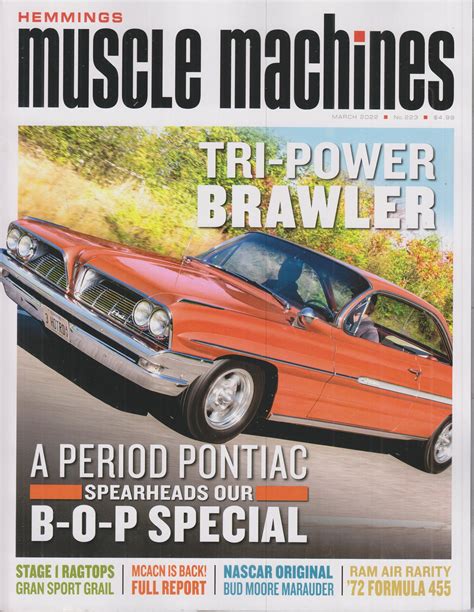 Hemmings Muscle Machines March 2022 Tri Power Brawler A Period Pontiac