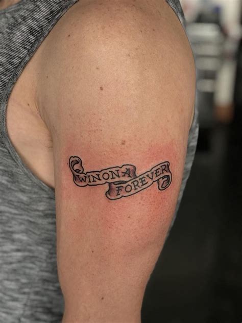 Winona Ryderjohnny Depp Tattoo By Adam Gibson Mercy Tattoo Slc Ut Tattoos