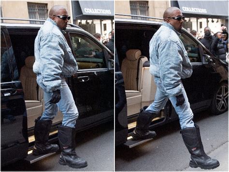 Kanye West Covers Balenciaga Boots Logo With Ye24 Amid Fashion Brand