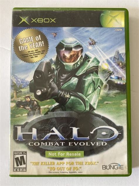 Halo Combat Evolved Microsoft Xbox 2001 For Sale Online Ebay