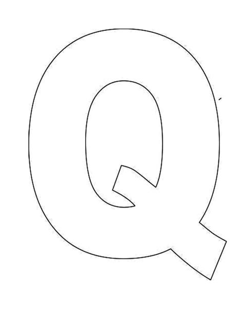 Printable Letter Q Template Alphabet Letter Q Templates Are Perfect
