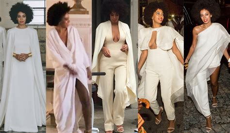 All 5 Of Solange Knowles Wedding Day Looks—which Is Your Favorite