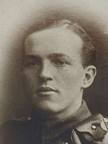 Ww1 British Army General Service Portrait Photogragh Of Kia Soldier