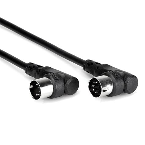 Hosa Mid 303rr Right Angle 5 Pin Din To Same Midi Cable 3ft Midi