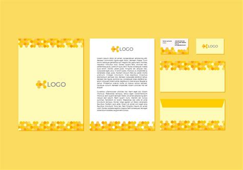 Diseño De Membrete Amarillo Libre Del Papel Con Membrete 113880 Vector