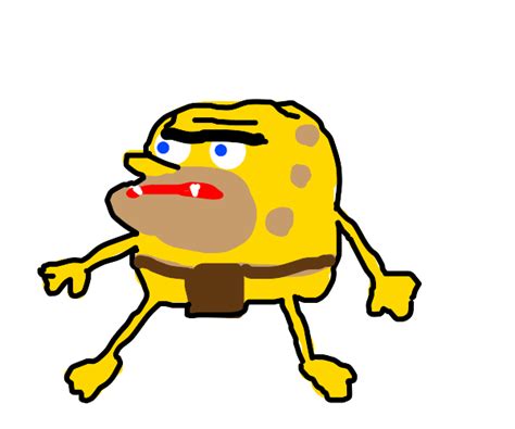Primitive Spongebob Spongegar Drawception
