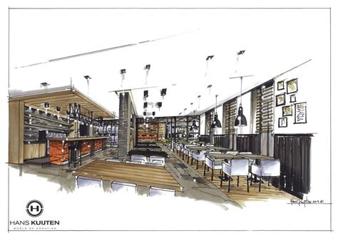 Restaurant Exterior Design Sketch